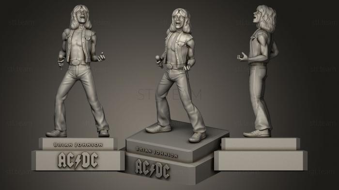 3D model Bon Scott ACDC (STL)
